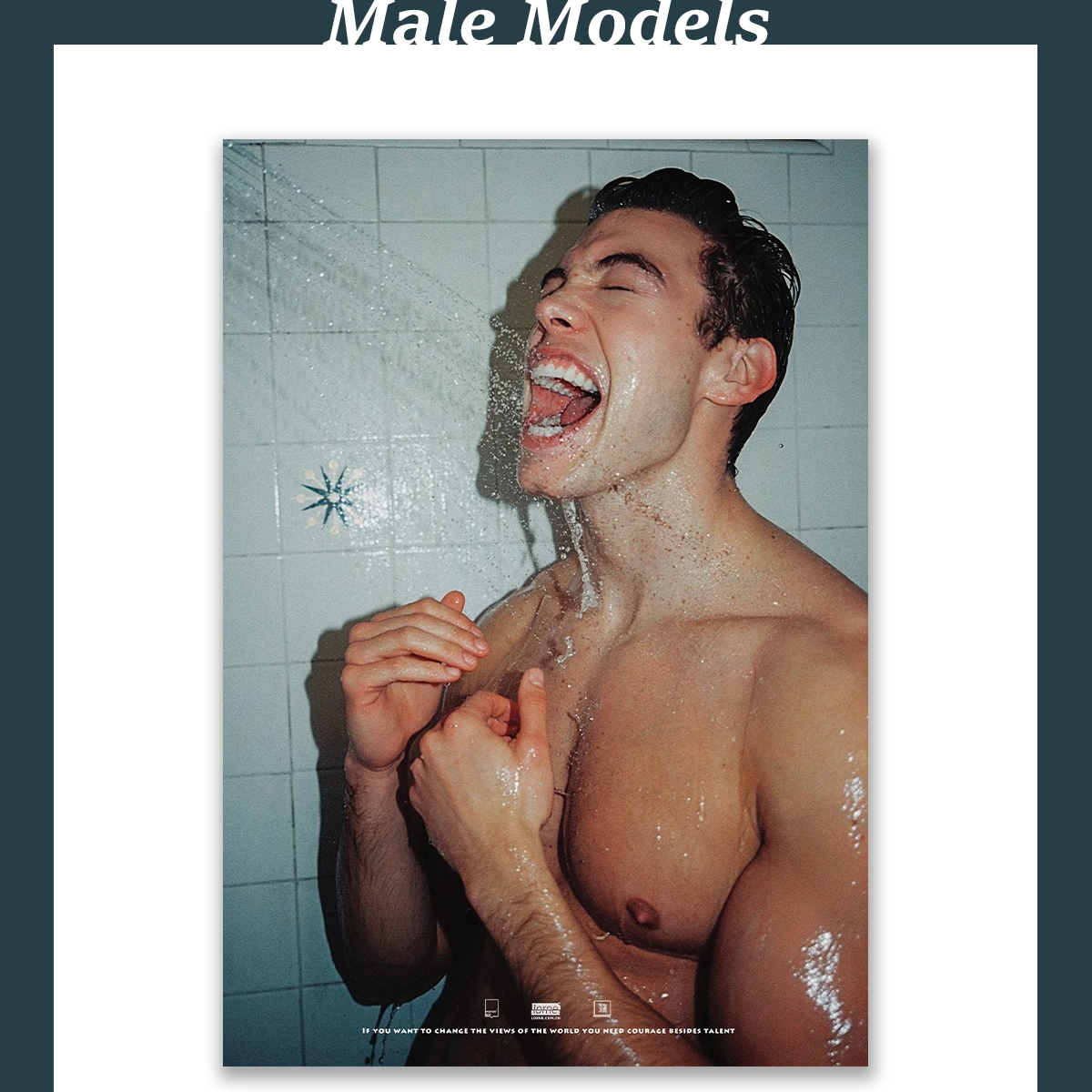 POSTERBOY/模特DerekChadwick海报/男模性感装饰画