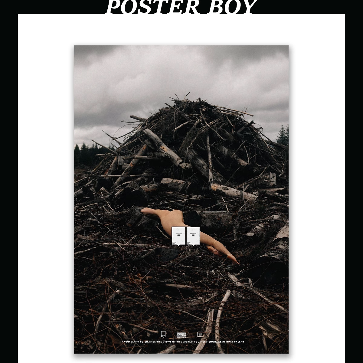 海报男孩POSTERBOY/氛围感贴画装饰海报/创意摄影性感装饰画M094