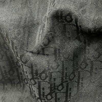 D字母色织提花面料Diro英文复古梭织涤棉网红潮牌服装包包爆款