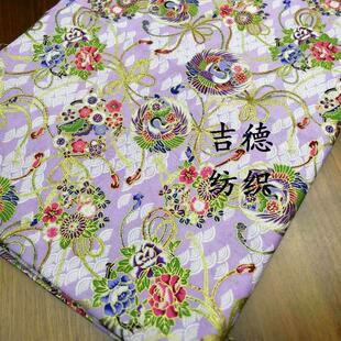 日式和风烫金布 和风印花棉布 唐装旗袍汉服年服面料鞋帽箱包爆款