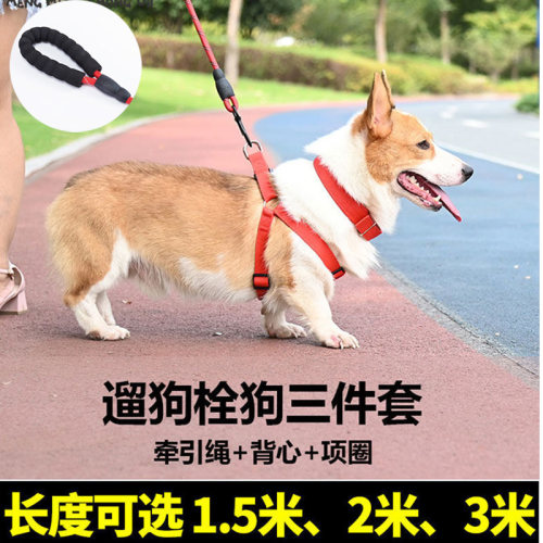2米3米加长牵引绳两件套三件套