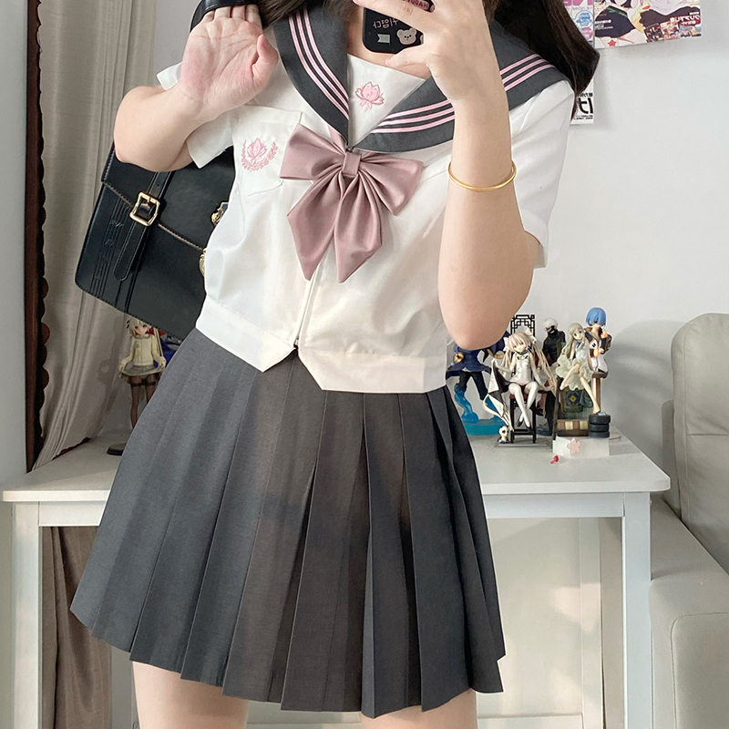水手服套装jk制服长袖上衣校供学院风班服山川原创正版