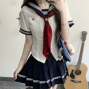 女 水手服百褶裙JK制服套装 小芙樱 山川会社原创日系JK学院风秋季