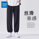 Шелковые быстросохнущие летние тонкие трендовые штаны для отдыха, большой размер