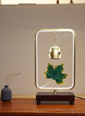 纯铜音乐香炉鹿摆件佛禅意茶道创意吊炉家用室内沉盘檀香薰炉复古