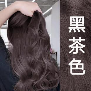 同仁堂泡泡黑茶色染发剂膏女植物纯正品天然无刺激正品牌孕妇可用