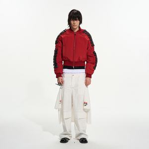 BLINDNOPLAN26SS高端系列【定制】重工脊柱装置MA1红色棉服