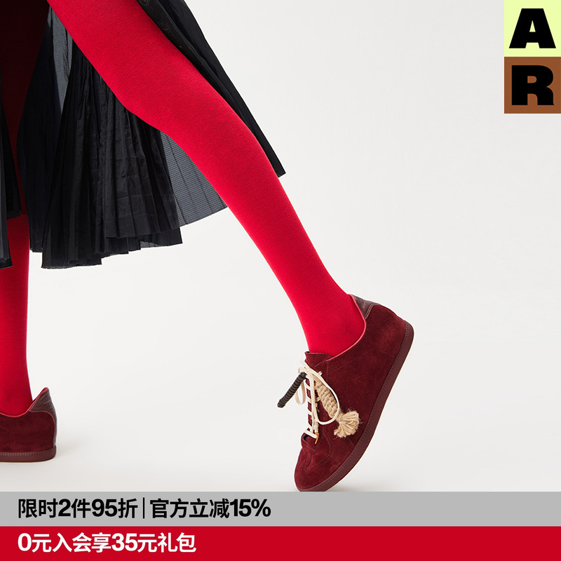 AR天鹅绒连体袜丝袜防勾丝不掉档美腿连裤袜女春秋r线AlmondRocks