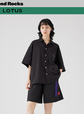 【胶囊系列】AR x BAR LOTUS联名合作家居服短袖短裤衬衫套装外穿