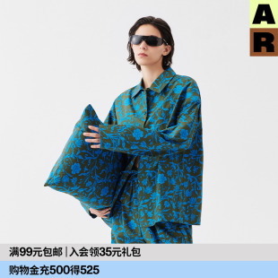 居家睡衣上衣长裤 宽松四季 可外穿设计款 AR原创印花纯棉家居服套装