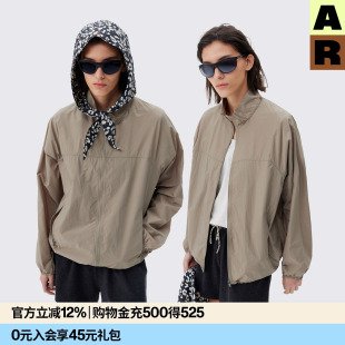 AR豹纹巴恩风原纱可拆卸防晒衣运动轻量户外休闲外套 博主推荐