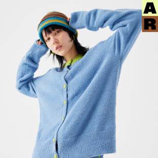 睡衣女保暖长袖 可外穿开衫 AR拼色半边绒家居服套装 春 明星同款