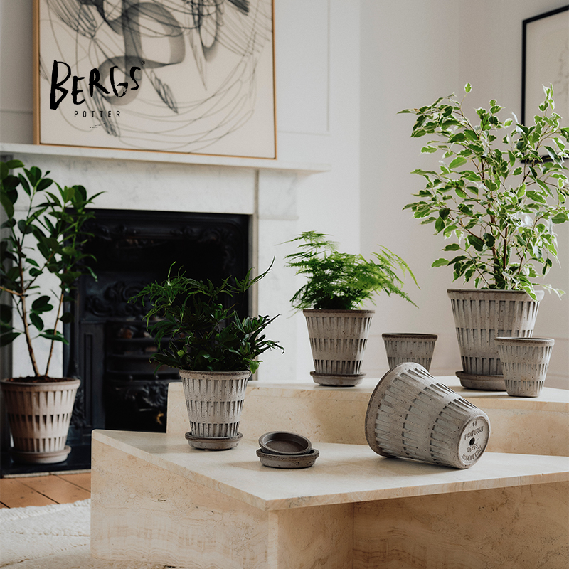 Bergs Potter宝格仕万神殿手工花盆复古北欧风简约百搭陶盆多肉