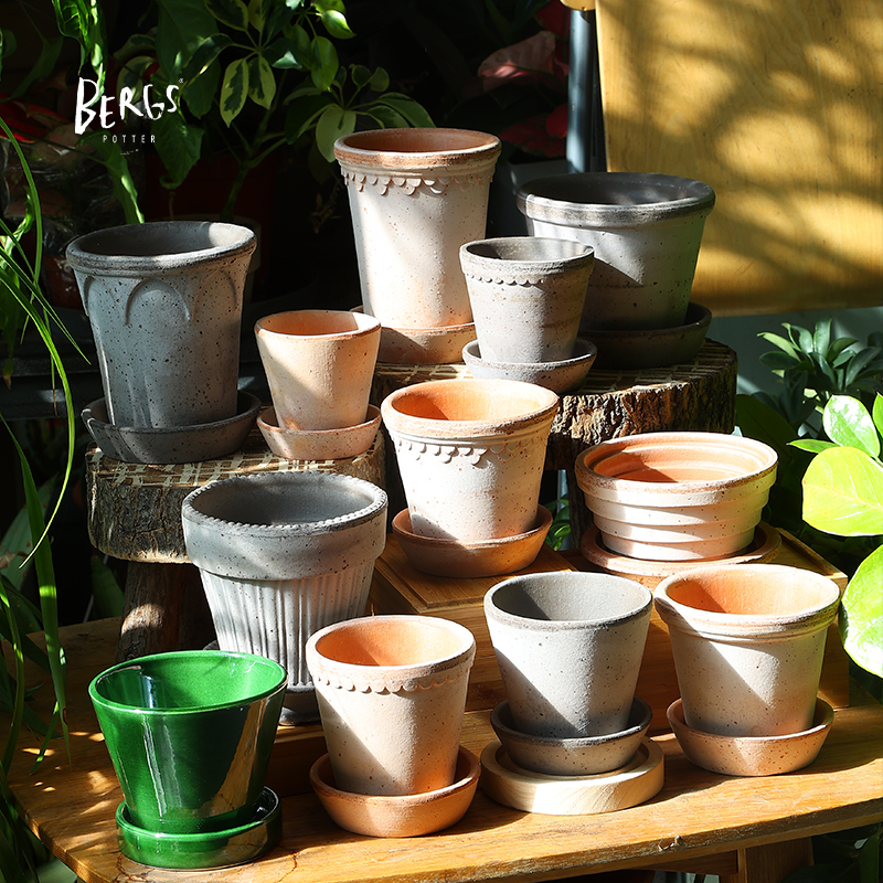 Bergs Potter宝格仕迷你盆系列 复古北欧风简约百搭陶盆多肉
