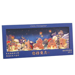 西安南京北京重庆高档精致文创纪念品古典中国风金属镂空书签送老师 故宫学生用古风礼品定制刻字教师节礼物