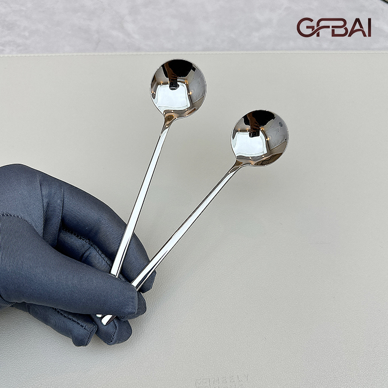 304不锈钢勺长柄圆勺吃饭勺