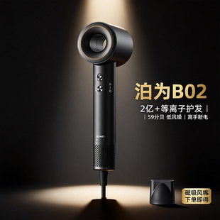 bowei泊为B02高速智能电吹风机家用恒温等离子吹风机星级酒店风筒