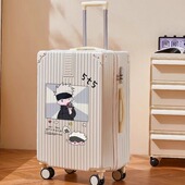 日本SMO 原创卡通行李箱女拉杆箱20寸旅行箱男学生大容量皮箱26