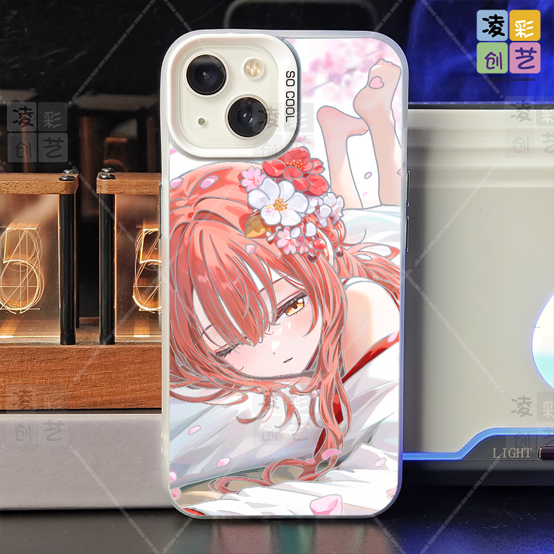 凌彩创艺二次元龙珠上杉绘梨衣手机壳适用苹果15promax华为vivx200pro小米14pro一加ace2红米k70至尊IMD彩银