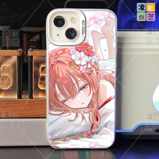 凌彩创艺二次元龙珠上杉绘梨衣手机壳适用苹果15promax华为vivx200pro小米14pro一加ace2红米k70至尊IMD彩银