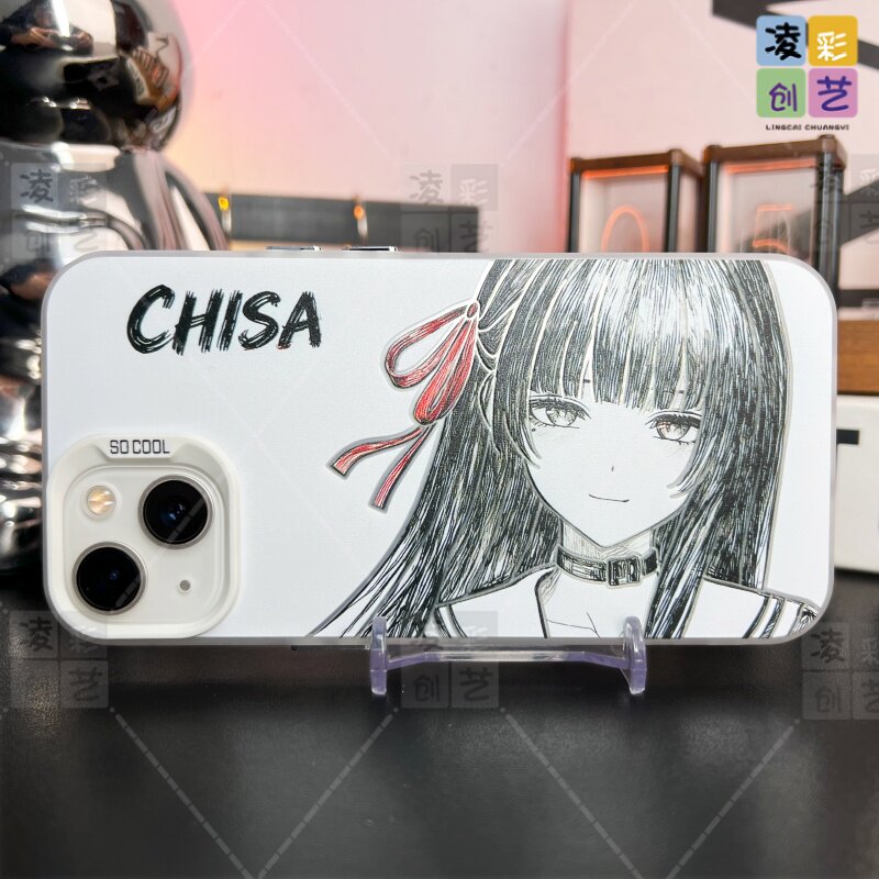 凌彩创艺二次元鸣潮侧颜千咲手机壳适用苹果16promax华为vivoiqooneo10小米15pro一加13T红米70至尊IMD彩银壳