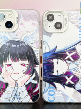 凌彩创艺二次元哥伦比娅少女手机壳适用苹果16promax华为vivoiqooneo10小米15pro一加13T红米80至尊IMD彩银壳