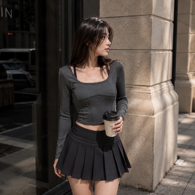 C直邮Lululemon Waist-Seamed Nulu Long Sleeve裸感面料鱼骨长袖