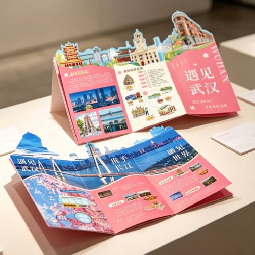 异形3D立体宣传折页设计印刷彩页