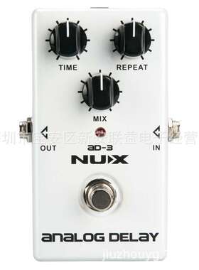 NUX AD-3模拟延迟效果器 低噪声BBD延迟电路 20-300ms延迟