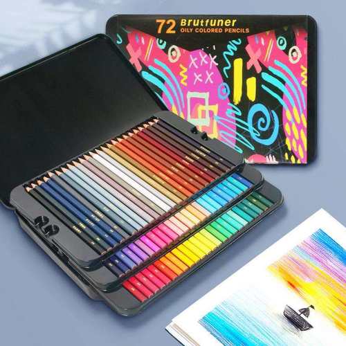 Brutfuner72/120/180色油性彩铅绘画铅笔多色画笔彩笔