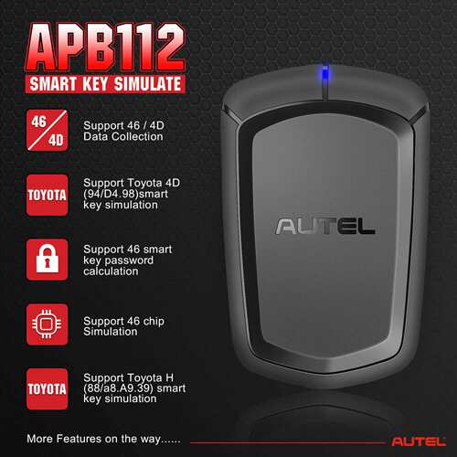 AUTEL道通智能诊断仪钥匙编程APB112海外版配备IM608 IM508使用