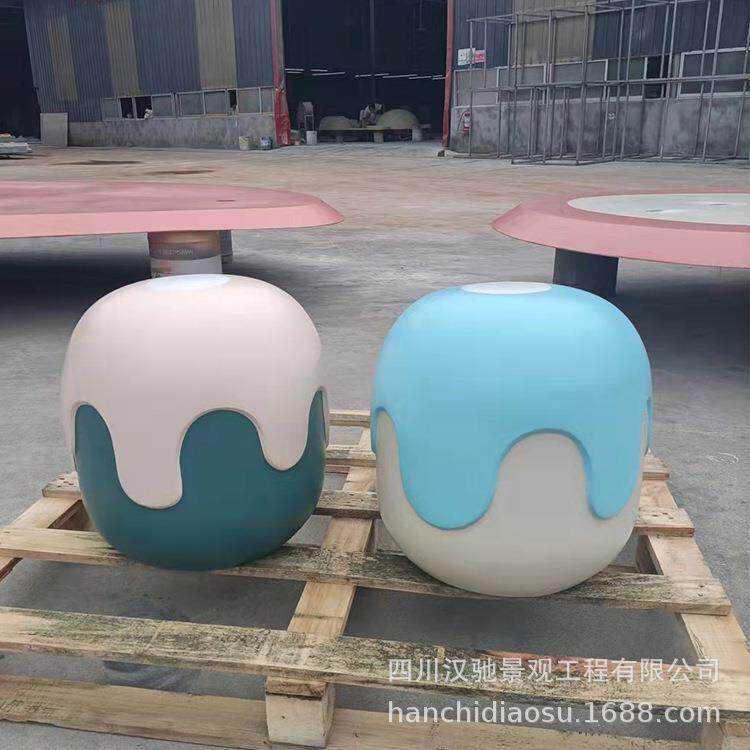 玻璃钢工艺品摆件室外景观坐凳椅子独凳玻钢玻璃钢汽车烤漆摆件