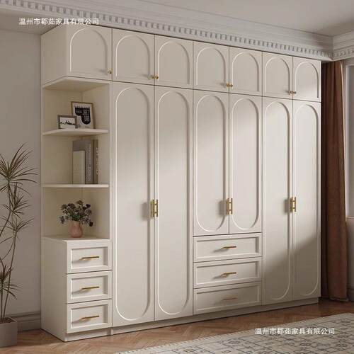 轻法式衣柜家用卧室用小户型现代简约经济型柜子出租房用组装衣橱