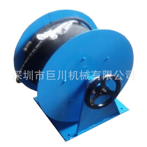 TI5011油管手动卷盘 空气管手摇卷盘 巨川自动卷管器卷盘气动厂家