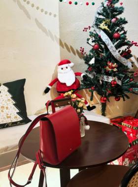 美王定制 日本限定 土星包  双色头层牛皮双肩包