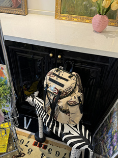 美王定制 罗百万同款中古vintage west 太后双肩包小remake