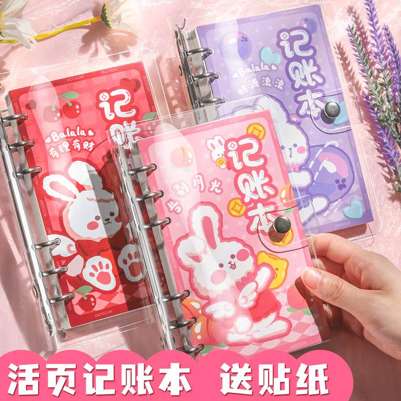 记账本家庭理财笔记本手帐本可爱生活日常开支小随身儿童女账本收