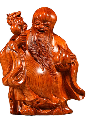 雕刻摆件家居客厅生日送礼寿星公