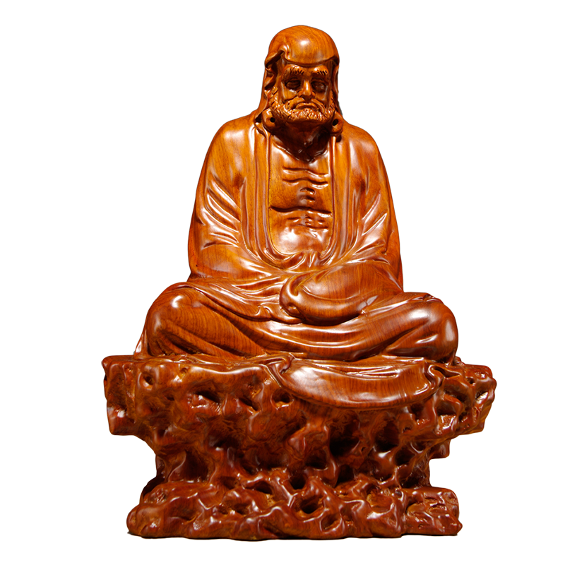 雕刻达摩祖师像新中式风工艺品