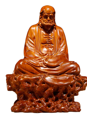雕刻达摩祖师像新中式风工艺品
