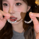 爆款 简约闪钻圆圈耳环女2025新款 小众设计感圈圈耳圈耳饰气质耳钉
