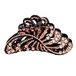 水钻大号发夹盘头抓子头发多发卡抓夹韩版抓子后脑勺卡子妈妈头饰