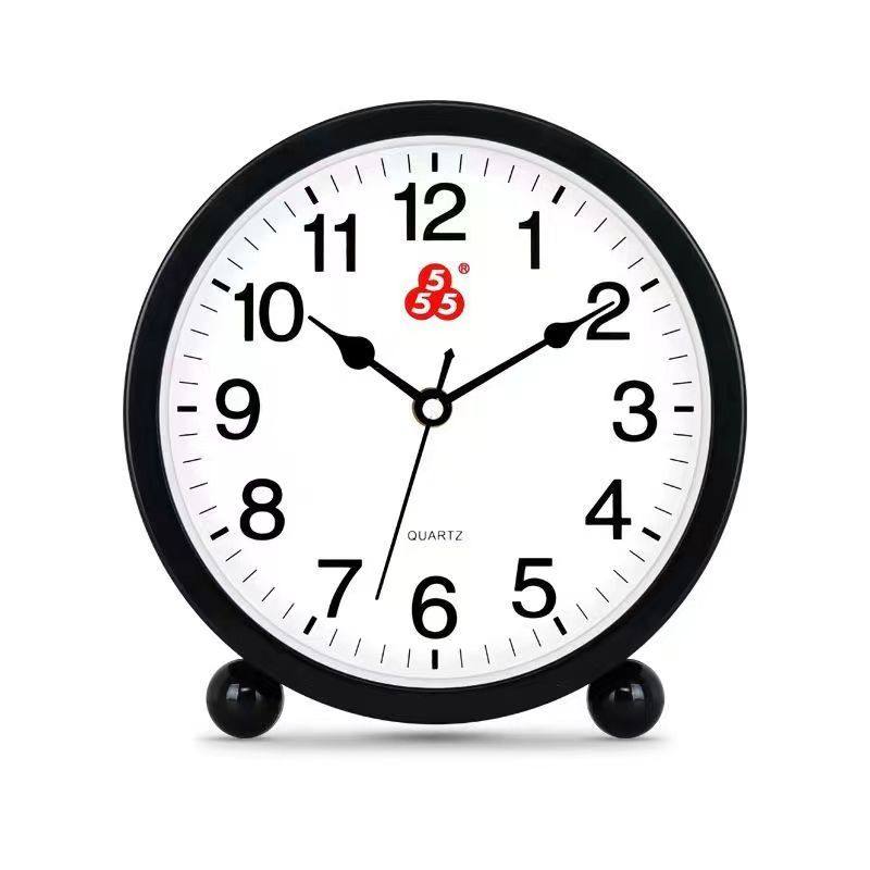 上海555两用摆挂钟简约石英钟卧室钟表现代静音客厅台式座钟马蹄