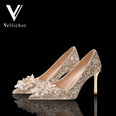 VELLICHOR尖头细跟高跟鞋
