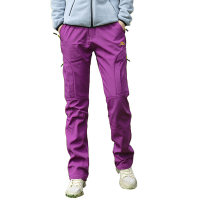 户外进藏登山裤保暖加绒女冲锋裤