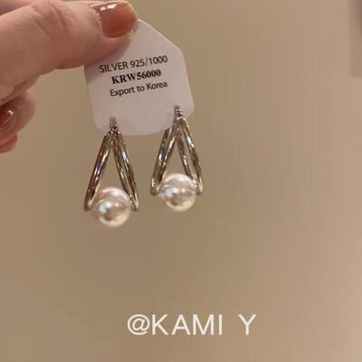 法式复古小众设计珍珠耳扣女