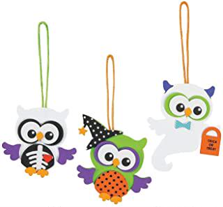 foam monster owl ornament craft kit (makes 12)halloween泡沫