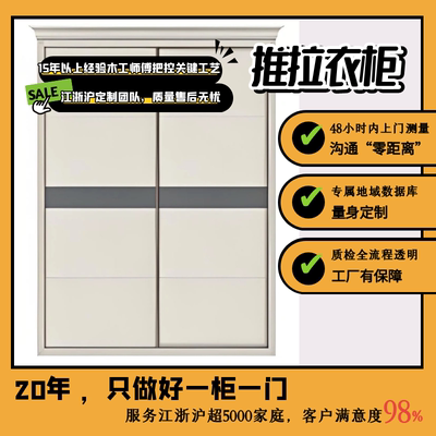定制衣柜苏州卧室家用推拉门衣橱移门款小户型省空间简易储物柜子