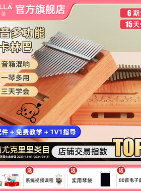 歌芮拉拇指琴卡林巴琴21音手指琴钢琴女生迷你手拨琴kalimba儿童