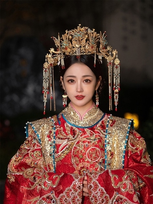 凤冠头饰新娘中式发饰秀禾头冠